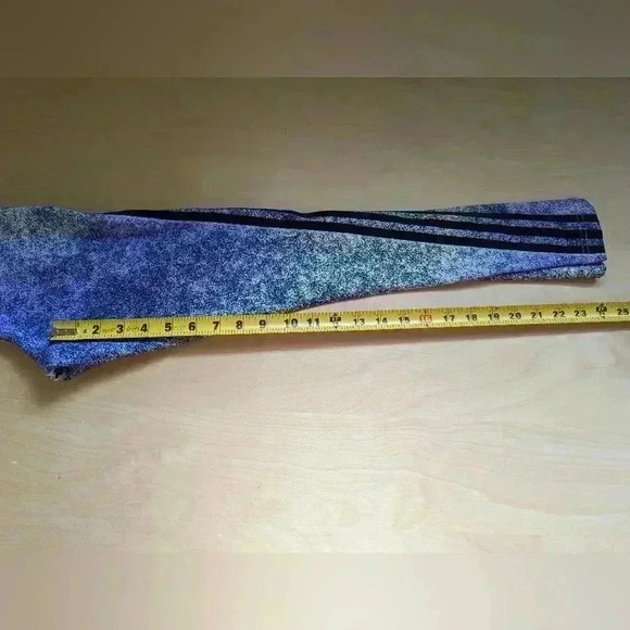 NWT ADIDAS Legging  black, green and purple color size 2XS - Picture 12 of 12